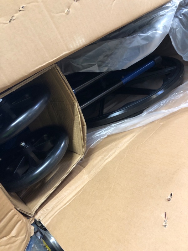 Photo 1 of Drive Medical BLS18FBD-ELR Blue Streak Lightweight Wheelchair with Swing-Away Elevating Leg Rests and Flip-Back Arms