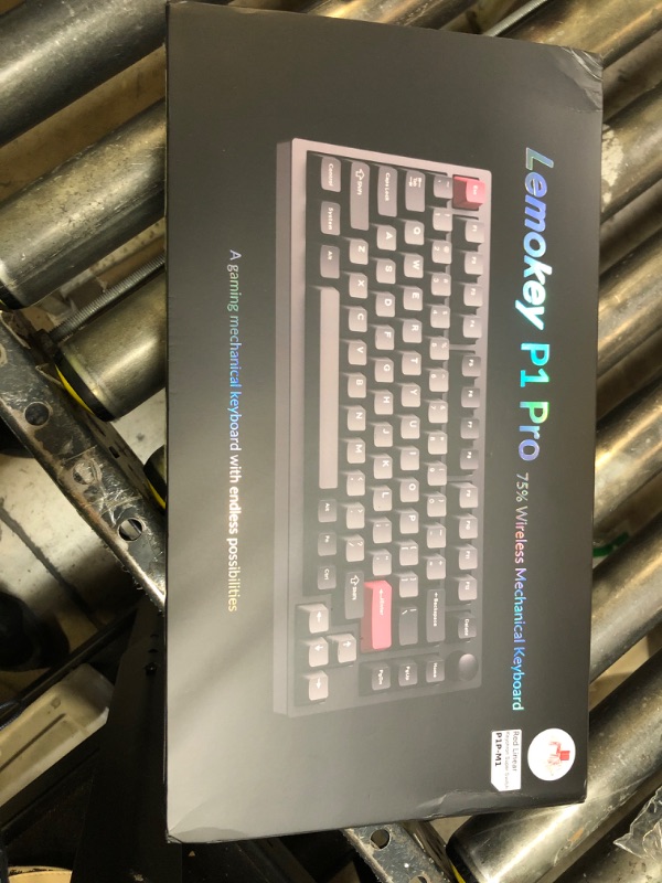 Photo 1 of LEMOKEY P1 Pro Wireless Custom Mechanical Keyboard, Full Aluminum 2.4 GHz Bluetooth RGB Backlit 75% Layout with Hot-swappable KEYCHRON Super Red Switch Compatible with Mac Windows Linux