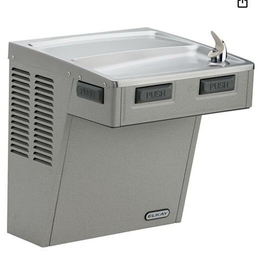Photo 1 of Elkay Wall Mount ADA Water Cooler, Stainless Steel, Wall Hung, 115V, 5 Amps