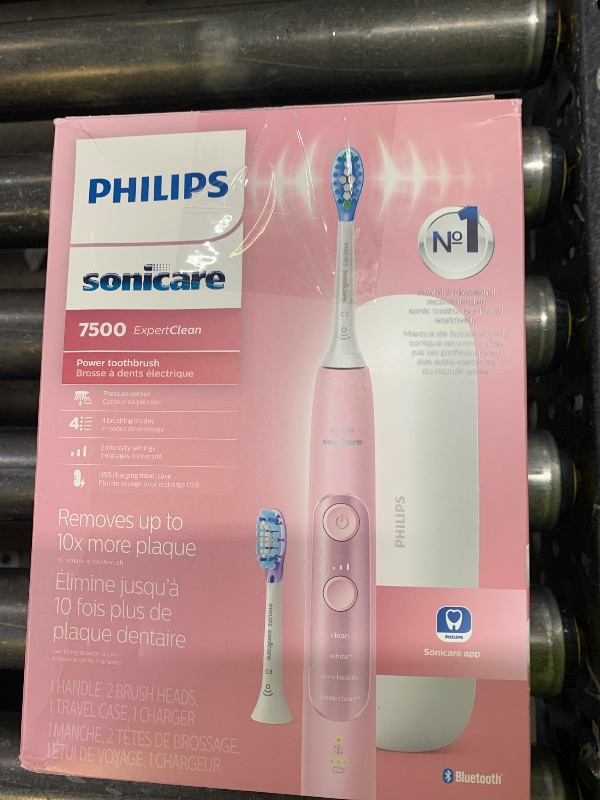Photo 1 of Philips Sonicare ExpertClean 7500 Pink, Rechargeable Electric Power Toothbrush, HX9690/07