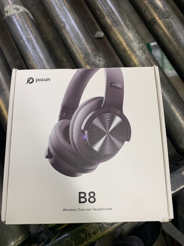 Photo 1 of Picun B8 Bluetooth Headphones, 120H Playtime Headphone Wireless Bluetooth with 3 EQ Modes, Low Latency, Hands-Free Calls, Over Ear Headphones for Travel Home Office Cellphone PC Black