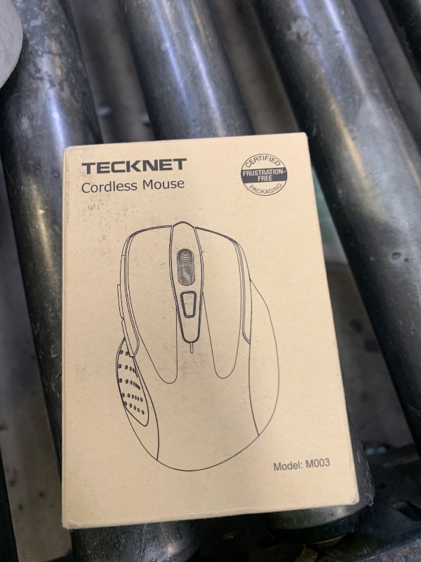 Photo 1 of TECKNET Wireless Mouse, 2.4G Ergonomic Optical Mouse, Computer Mouse for Laptop, PC, Computer, Chromebook, Notebook, 6 Buttons, 24 Months Battery Life, 4000 DPI, 6 Adjustment Levels