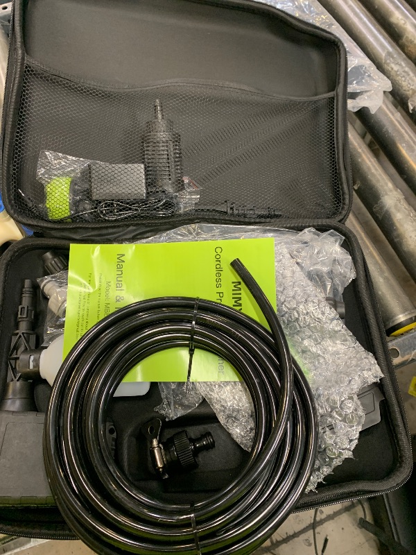 Photo 1 of Cordless Pressure Washer Battery Powered; 990PSI Cordless Power Washer with 6-in-1 Nozzle, 23FT High-Elastic Hose, 21V Battery&Charger; Portable Handheld Pressure Washer Cleaner for Home, Car, Garden