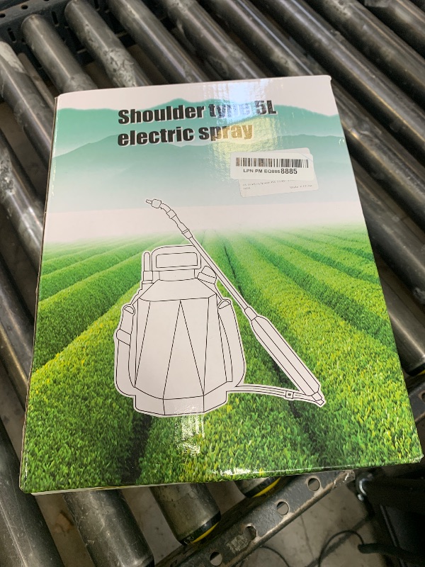 Photo 1 of Battery Powered Sprayer 1.35Gallon/5L, 2025 Upgraded Electric Sprayer in Lawn and Garden with 3 Adjustable Force, Battery Indicator, Rechargeable Handle, Telescopic Wand,3 Mist Nozzles,Shoulder Strap