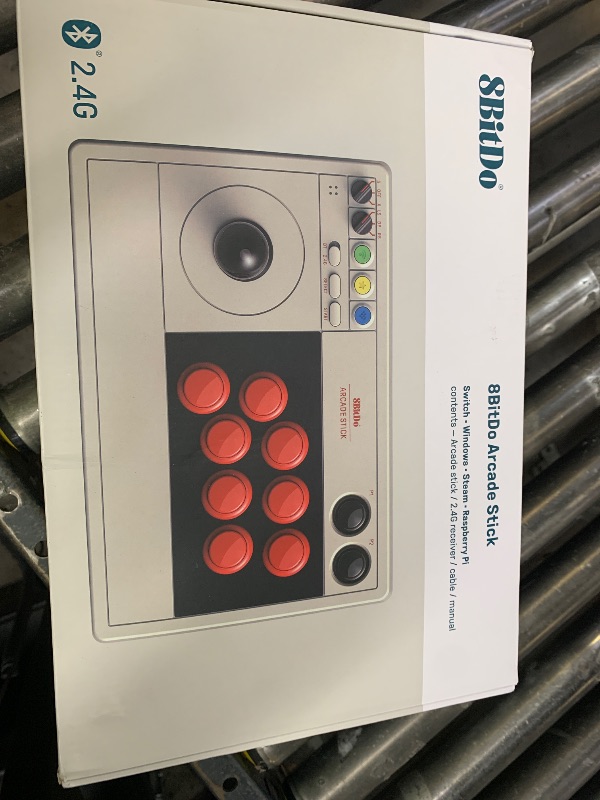 Photo 1 of 8Bitdo Retro Arcade Fight Stick 8 Way Joystick with 2 Dedicated Macro Buttons and Turbo Function for Switch/Switch 2 and PC Windows, Support Bluetooth, 2.4G Wireless and Wired USB-C Cable Connection