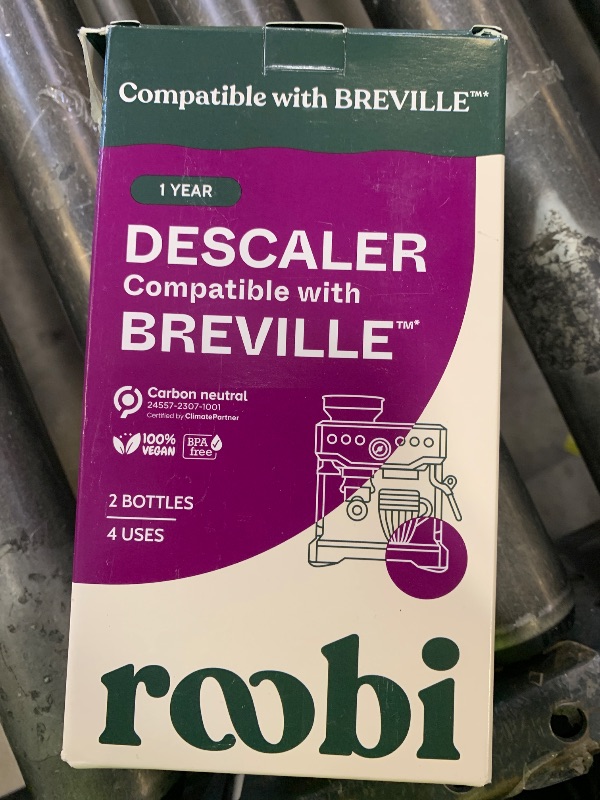 Photo 1 of Breville Compatible Descaling Solution. Specially Formulated to Clean & Descale your Breville Espresso Machine. 2 Uses per Bottle, 2 Pack. Eco-Friendly Carbon Neutral Descaler Kit.
