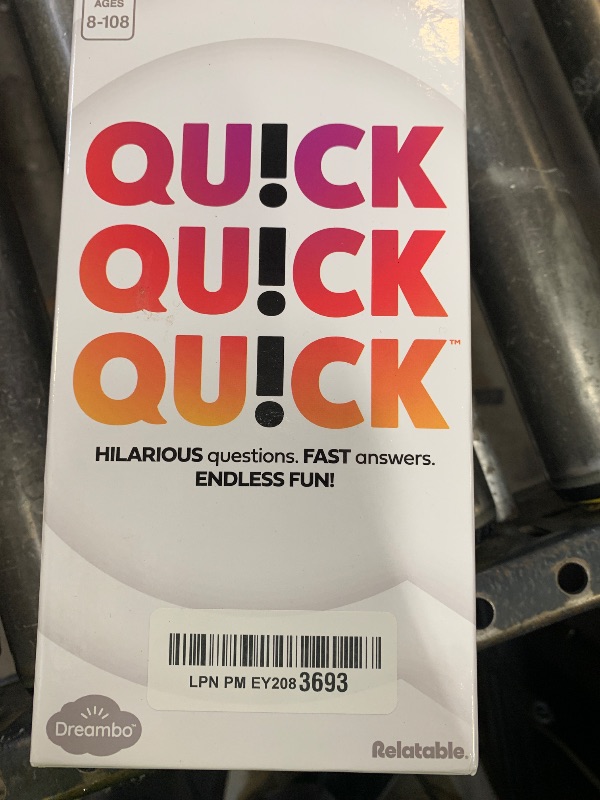Photo 1 of WHAT DO YOU MEME? Quick Quick Quick by Relatable, Unleash Your Inner Funny with The Ultimate Party Games for Friends and Family Game Night, The Fastest Way to Have Fun, Ages 8 to 108