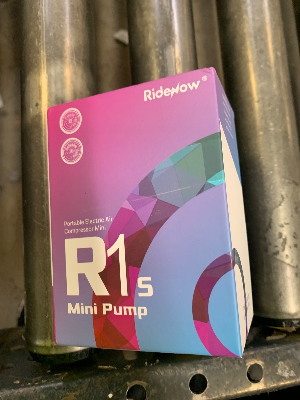 Photo 1 of Ridenow Mini Pump Electric Bicycle Air Pump Max 120 PSI Bike Pump with LED Screen Auto Stop