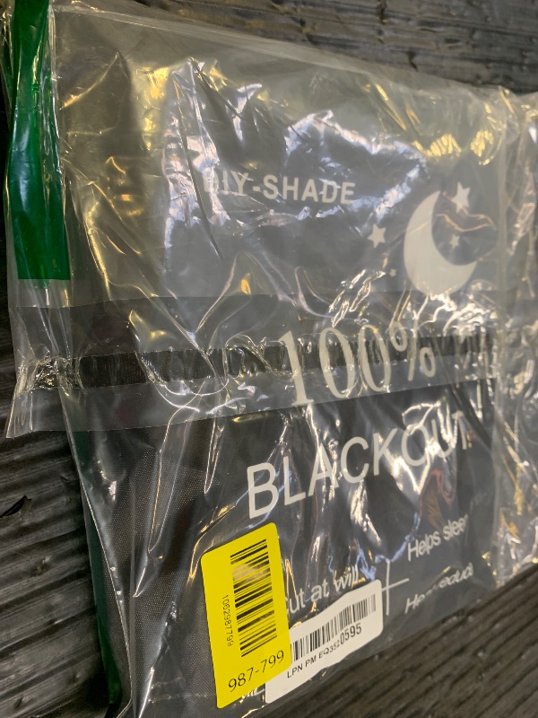 Photo 1 of 100% Blackout Blind Magnetic Window Cover 118 x 57Inch,No Drill,Cut Any Size/Shape,Portable Black Out Shades Curtains for Nursery Bedroom,Rv,Media Room with Magnetic Closure