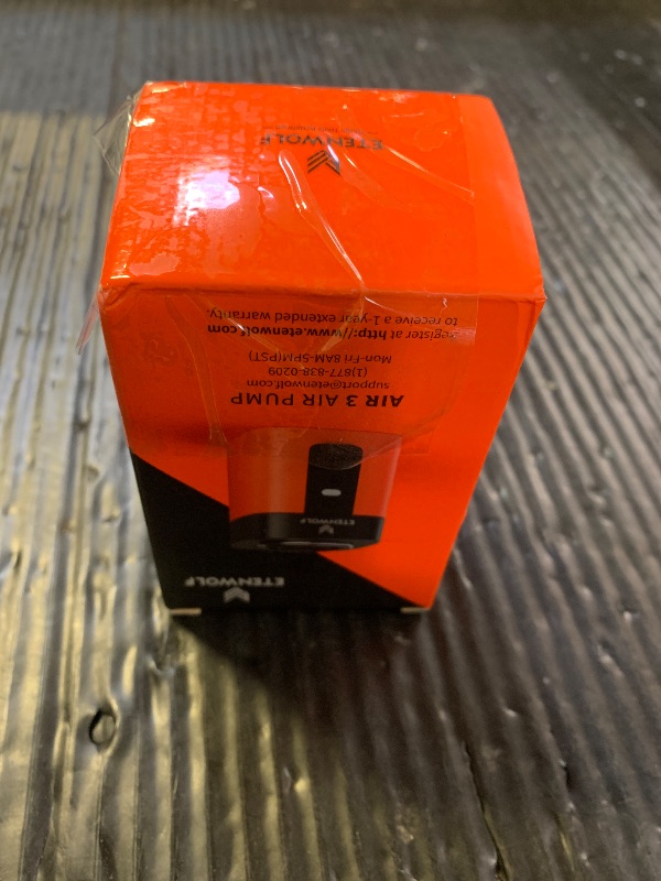 Photo 1 of ETENWOLF AIR 3 Air Pump for Inflatables with 2600 mAh Battery & Camping Light, Ultra-Fast and Mini Electric Air Pump, Inflate Deflate for Air Mattress, Pool Floats, Vacuum Storage Bags, Vivid Orange