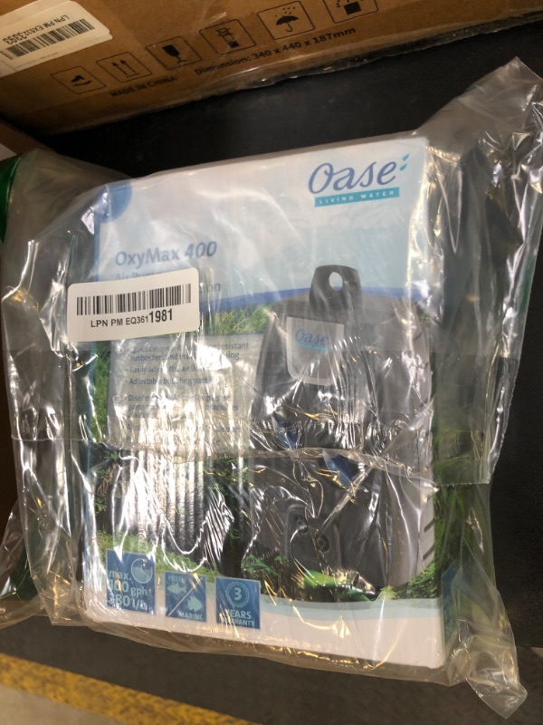 Photo 1 of OASE Indoor Aquatics OxyMax 400, Black (75605)