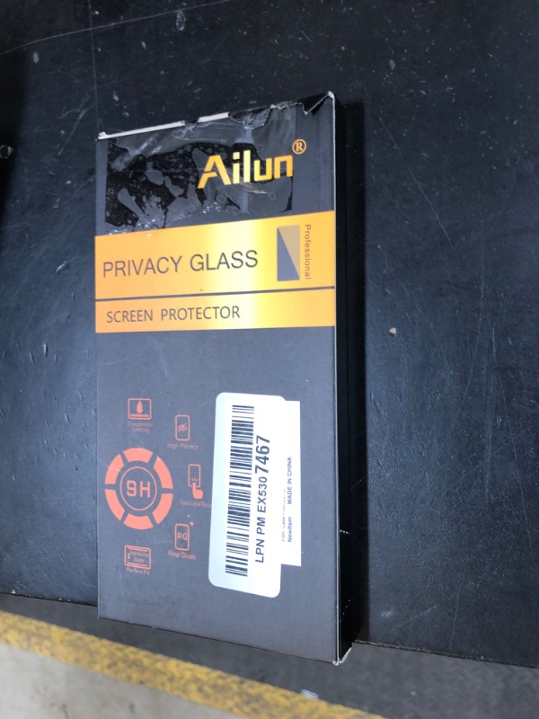 Photo 1 of Ailun 2Pack Privacy Screen Protector Compatible for iPhone 14 Pro Max [6.7 inch] + 2 Pack Camera Lens Protector, Anti Spy Private Tempered Glass Film, Case Friendly, [9H Hardness] - HD