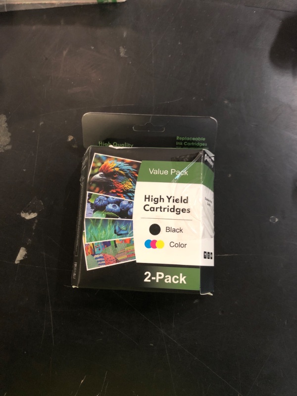 Photo 1 of 60XL Black and Color Ink Cartridges - Compatible 60XL 60 High Yield Combo Pack Ink Cartridges for PhotoSmart C4680 C4780 C4795 D110a DeskJet F4480 F4440 Envy 100 110 120(2 Pack,1Black/1Tricolor)