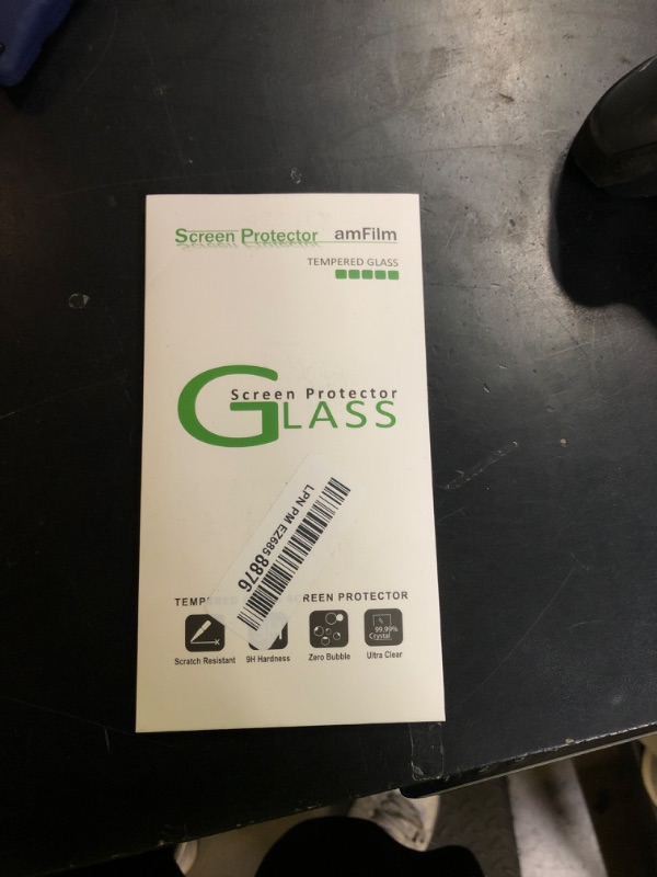 Photo 1 of amFilm Essential Screen Protector for iPhone 14 iPhone13 iPhone 13 Pro 6.1", Premium 9H+ Tempered Glass, Anti-Scratch, HD-Clear and Touch-Sensitive, Case Friendly, 2 Pack