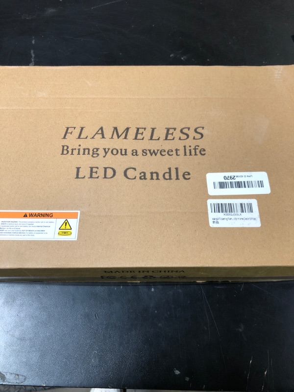 Photo 1 of kakoya Flickering Flameless Candles Battery Operated with Remote and 2/4/6/8 H Timer Plexiglass Led Pillar Candles Pack of 9 (D2.3"xH 6"7"8")with Realistic Moving Wick Candles for Home Decor(White)