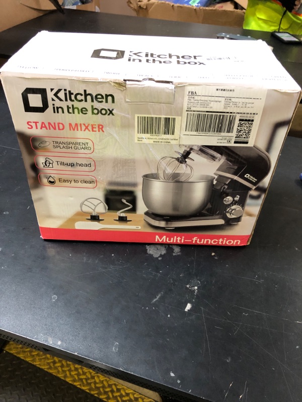 Photo 1 of Kitchen in the box Stand Mixer,3.2Qt Mini Electric Food Mixer,6 Speeds Portable Lightweight Kitchen Mixer for Daily Use with Egg Whisk,Dough Hook,Flat Beater (Green)