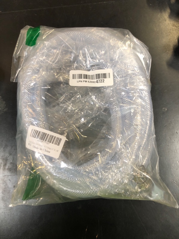 Photo 1 of JUNZHIDA High Pressure Braided Clear Flexible PVC Tubing 1/2" ID,10ft