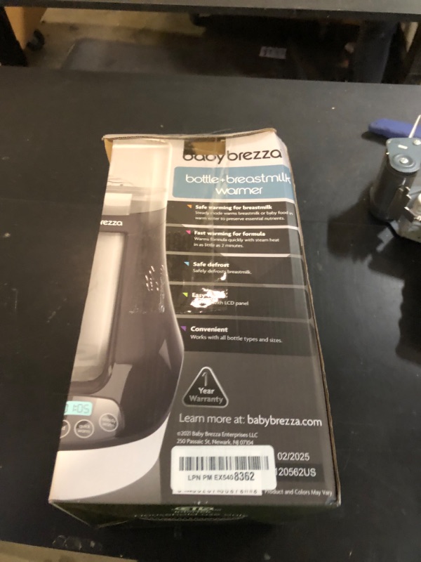 Photo 1 of Baby Brezza Fast Baby Bottle Warmer - Baby Milk Warmer + Breastmilk Warmer Defroster – 2 Unique Temperatures for Breastmilk + Formula - Universal Fit for All Bottles, Storage Bags + Food Jars