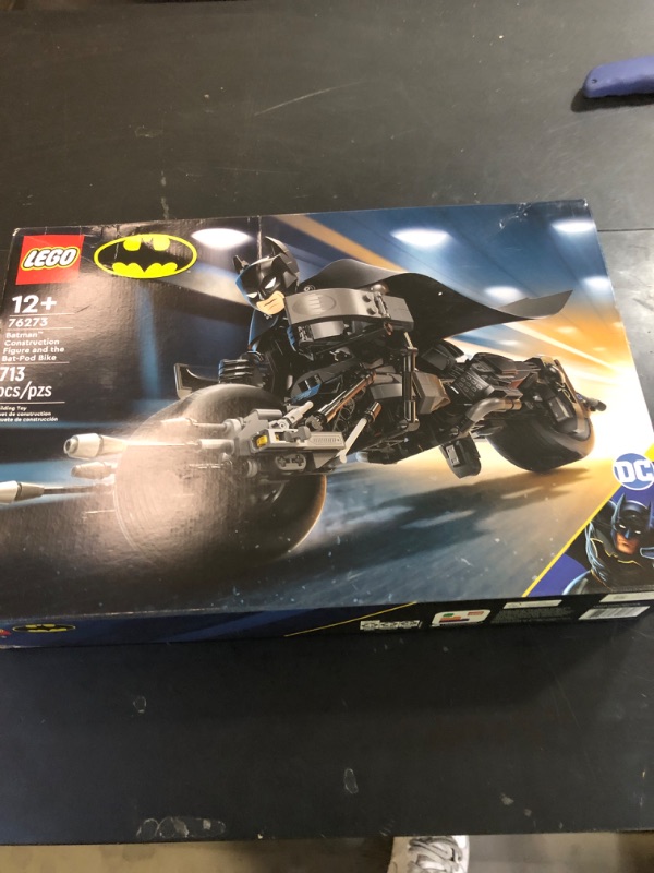 Photo 1 of LEGO DC Batman Construction Figure & The Bat-Pod Bike Building Toys - Batman Action Figure from The Dark Knight for Boys & Girls, Ages 12+ - Superhero Gift Ideas for Kids - 76273