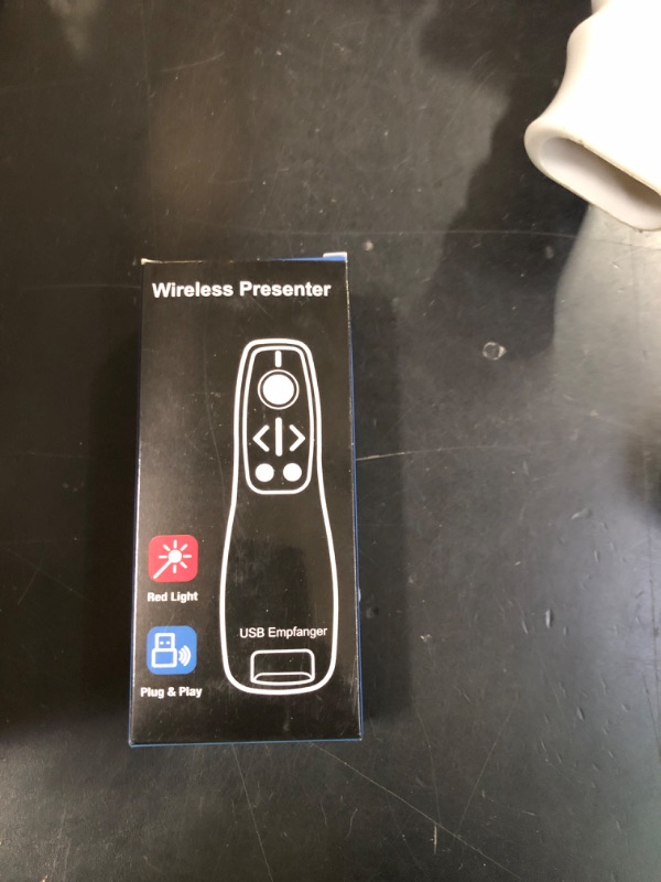Photo 1 of Presentation Clicker Wireless Presenter Remote for PowerPoint, Powerpoint Clicker with Volume Control PowerPoint Slide Advancer for Mac, Computer, Laptop-E600