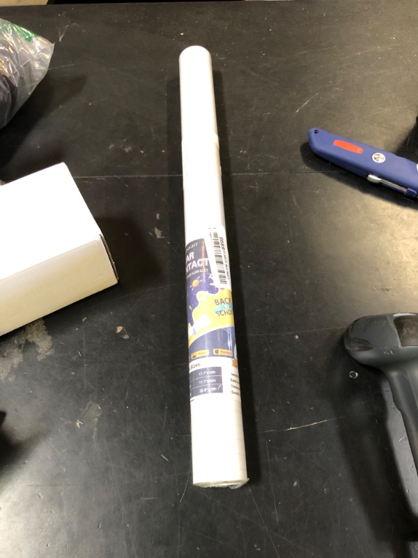 Photo 1 of COSNIGHT Clear Contact Paper Peel and Stick for Book Cover Protector 17.7in x 10ft/Roll, Clear Self Adhesive Shelf Liner and Drawer