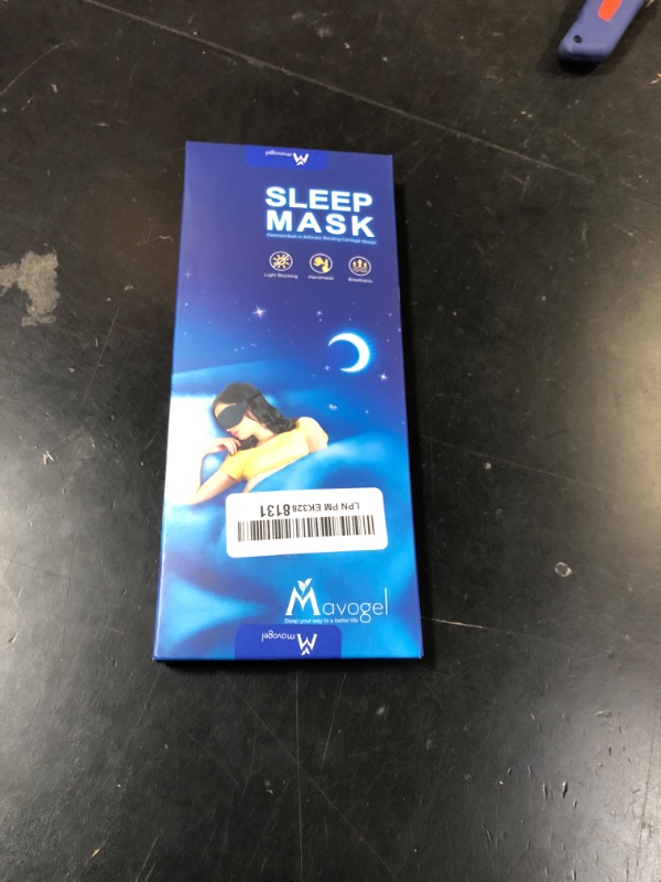 Photo 1 of Mavogel Cotton Sleep Eye Mask - Updated Design Light Blocking with Adjustable Nose Bridge, Soft and Comfortable Night Eye Mask for Men Women, Eye Blinder for Shift Work, Includes Travel Pouch, Grey