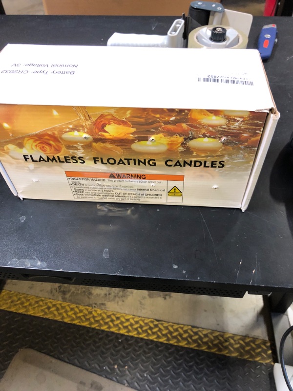 Photo 1 of Homemory 24 Pack 3” Flameless Led Floating Candles, 200 Hour White Battery Operate Waterproof Tealights for Cylinder Vases, Centerpieces at Wedding Decor, Party, Pool