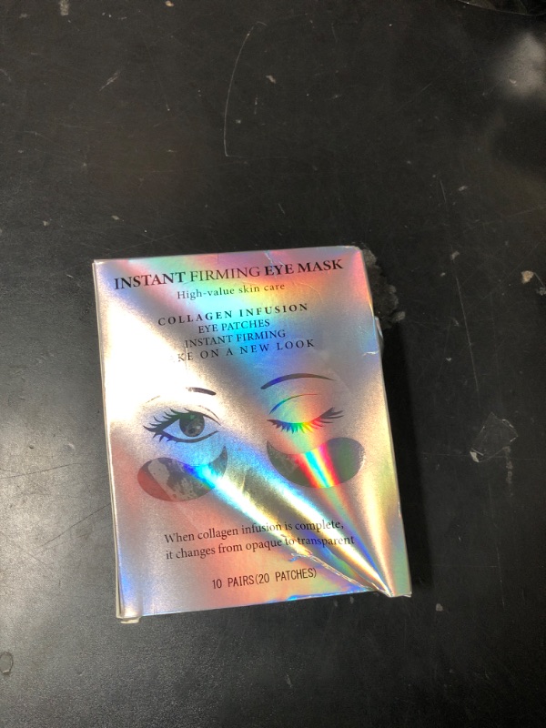 Photo 1 of Under Eye Patches, Instant Firm Eye Patches Temporary, Collagen Peptide Firming Eye Mask for Under Eye Bags and Wrinkles Filler Improve Wrinkles Dark Circles Fine Lines for Women Men, 10 pair