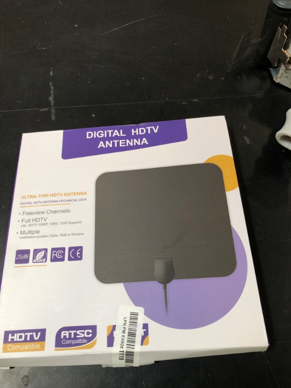 Photo 1 of TV Antenna Indoor Long Range 900 Miles, Supports 4K 1080p Smart TV Signal Reception with Signal Amplifier 16ft HDTV Coax Cable