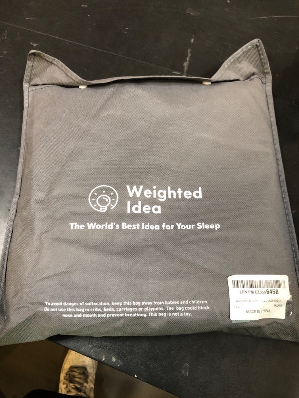 Photo 1 of Weighted Idea Soft Removable Duvet Cover for Weighted Blanket 80''x87'' for Weighted Blanket (Dark Grey)