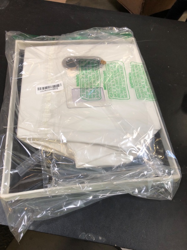 Photo 1 of Oterri File Organizer Box,Filing Box with Lid,File Box for Letter/Legal File Folder Storage, Portable Hanging File Box for Office/Decor/Home,1 Pack, White(Leather),Box only