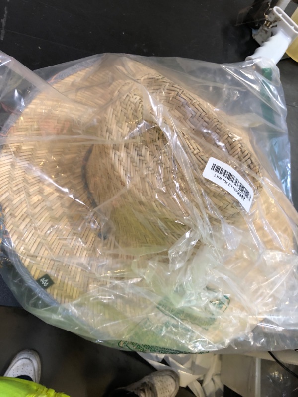 Photo 1 of Straw Hat for Men & Women |Lifeguard Hat, Beach Hat & Sun Hat | Wide Brim for Sun Protection | XL | Nomade Blue | Hemlock