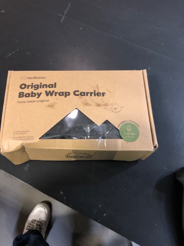 Photo 1 of KeaBabies Baby Wrap Carrier - All in 1 Original Baby Carrier Newborn to Toddler Sling, Easy to Wear, Hands Free Bonding, Lightweight, Breathable Infant Wraps (Trendy Black)