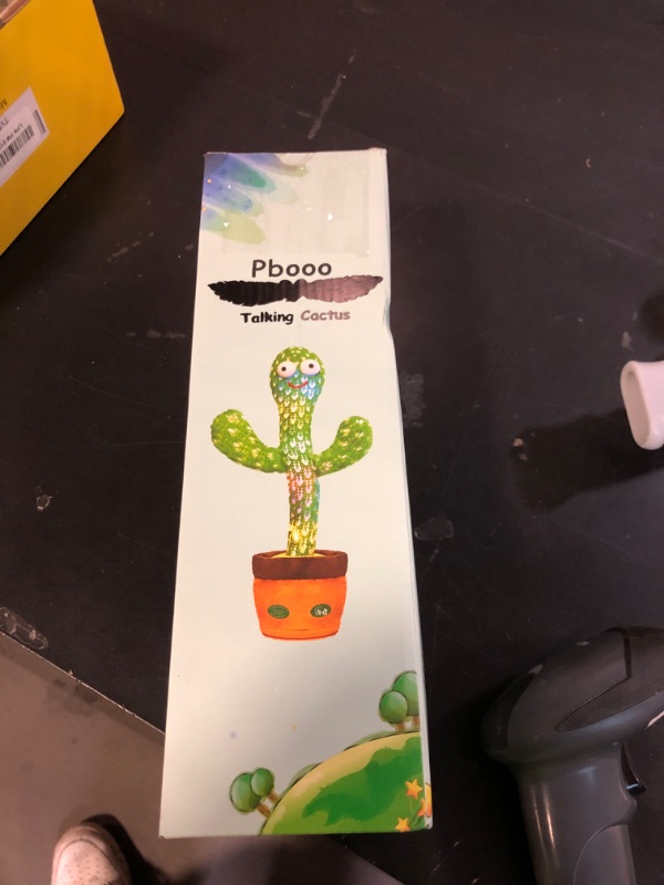 Photo 1 of Pbooo Dancing Talking Cactus Mimicking Toy,Talking Repeat Singing Sunny Cactus Toy 120 Pcs Songs for Baby 15S Record Your Sound Sing+Dancing+Recording+LED