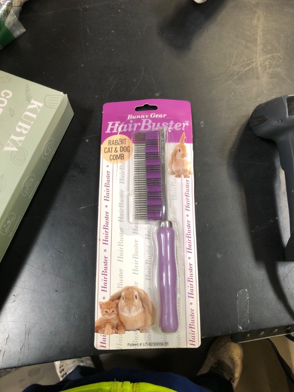 Photo 1 of Small Pet Select - Hair Buster Comb for Rabbits, Cats and Dogs, Metal Pet Comb for Shedding and Detangling, Grooming Tool for Small Pets with Long and Short Fur