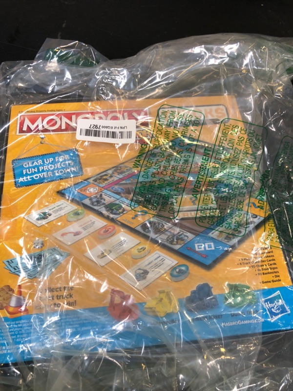 Photo 1 of Monopoly Junior Trucks Edition Board Game for Kids Ages 5+, 2-4 Player Kids Games (Amazon Exclusive)