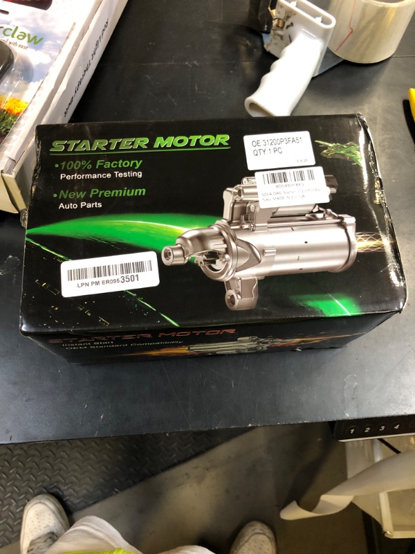 Photo 1 of SZKAIDAG Upgraded New Starter Motor for:-Honda CRV EX 1998-2001, CRV LX 1997-2001, CRV SE 2000-2001, 2.0L L4 12V 0.8KW 9 Teeth Clockwise Replacement OE# 31200P3FA51, 17703N, 2280005130, 31200P3FA511