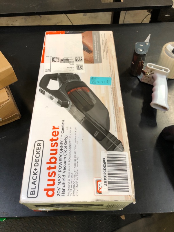 Photo 1 of BLACK+DECKER 20V MAX POWERCONNECT Handheld Vacuum, Cordless, Battery Not Included, Bare Tool Only (BCHV001B)