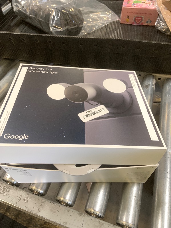 Photo 1 of Google Nest Cam with Floodlight - Outdoor Camera - Floodlight Security Camera, White, 1 Count (Pack of 1)