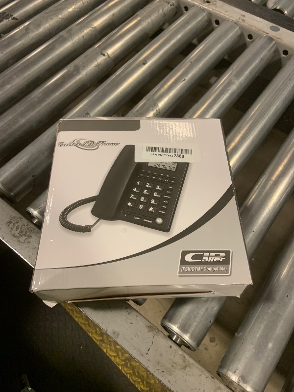 Photo 1 of Corded Caller ID Telephone with Speaker for Home and Office, TelPal Wired Landline Telephone Set Simple Analog Desktop Hotel Telephones