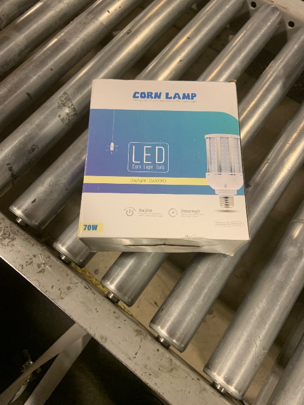 Photo 1 of 70W LED Corn Light Bulb(2 Pack),(700 Watt Equivalent) Fanless E26/E39 Medium/Large Mogul Base LED Cob Lamp 5000K Daylight 8,800LM for Outdoor Indoor Garage Warehouse Factory Workshop Street Backyard