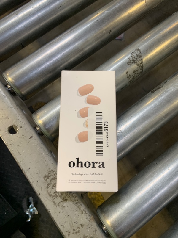 Photo 1 of ohora Semi Cured Gel Nail Strips (N Nudist) - Nude, Solid, Works with Any UV/LED Lamps, Salon-Quality, Long Lasting, Easy to Apply & Remove - Includes 2 Prep Pads, Nail File & Wooden Stick