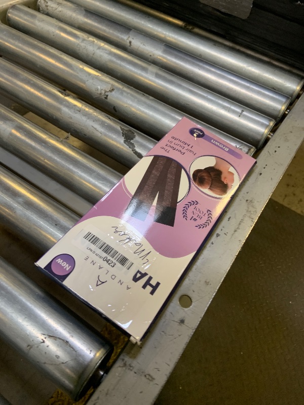 Photo 1 of Andlane French Hair Bun Maker - Easy Donut and Bun makers for Women's hair Quick Updos - Snap-and-Roll Perfect Tool for Kids and Twist Tool Clip (Brown - Pack of 2)