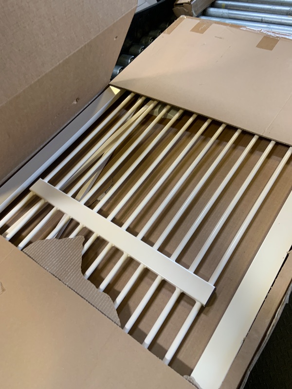 Photo 1 of Lumizone Extra Tall Cat Gate 61.02" High Pressure Mounted Extra Wide 30.12"-34.05" (17Sizes) 1.37" Gap No Drilling Auto-Close Tall Pet Gate for Dogs (Cream, 30.12"-34.05"/76.5-86cm)