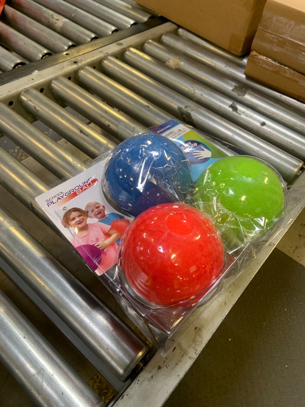 Photo 1 of NDN LINE 5 Inch Playground Balls (Set of 3 Inflated, Dodgeball, Kickball, for Schools and for Kids)