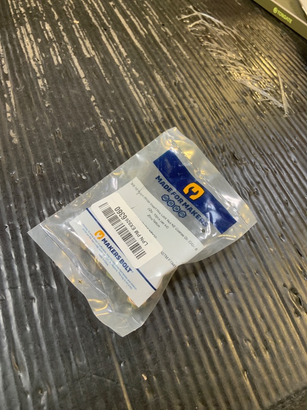 Photo 1 of 3/8"-16 (10 Pack) Grade 8 Nylon Insert Locknuts, Coarse Thread, Yellow Zinc by Makers Bolt