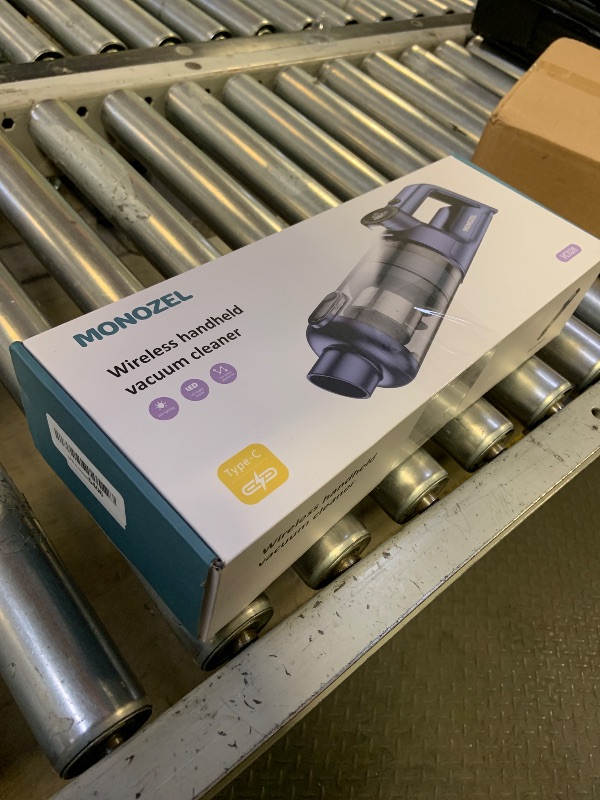 Photo 1 of MONOZEL Handheld Vacuum Cordless - 15kPa Strong Suction Car Vacuum Cleaner with Brushless Motor, LED Light, Type C Cable, Charger, 2 Fliters, Portable Hand Vacuum for Home, Pet and Car
