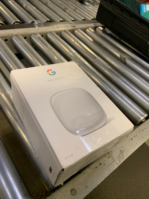 Photo 1 of Google Nest WiFi Pro - Wi-Fi 6E - Reliable Home Wi-Fi System with Fast Speed and Whole Home Coverage - Mesh Router - Snow
