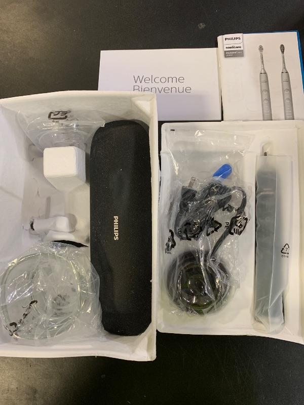 Photo 1 of Philips Sonicare DiamondClean Smart 9500 Electric Toothbrush, Sonic Toothbrush with App, Pressure Sensor, Brush Head Detection, 5 Brushing Modes and 3 Intensity Levels, Black, Model HX9923/11