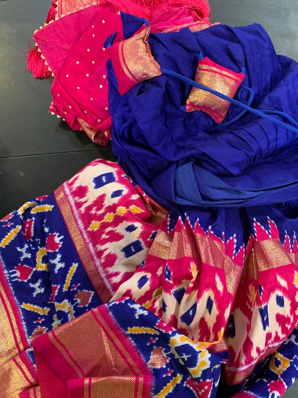 Photo 1 of FASHION BAZAR 365 Traditional Indian Lehenga Choli for WomenSilk Patola Printed Gota Patti Fabric 5812 (1, 42)